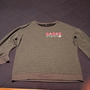 “In My Dance Mom Era” Charcoal and Pink Dance Mom Sweatshirt